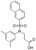 3-[(3,5-DIMETHYL-PHENYL)-(NAPHTHALENE-2-SULFONYL)-AMINO]-PROPIONIC ACID Struktur