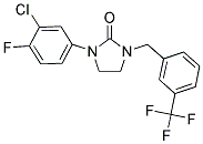 1-(3-CHLORO-4-FLUOROPHENYL)-3-[3-(TRIFLUOROMETHYL)BENZYL]IMIDAZOLIDIN-2-ONE Struktur