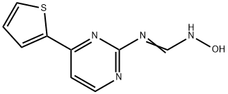 N'-HYDROXY-N-[4-(2-THIENYL)-2-PYRIMIDINYL]IMINOFORMAMIDE Struktur