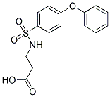 BETA-ALANINE, N-[(4-PHENOXYPHENYL)SULFONYL]- Struktur