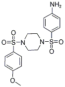 4-((4-[(4-METHOXYPHENYL)SULFONYL]PIPERAZIN-1-YL)SULFONYL)ANILINE Struktur