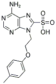 6-AMINO-9-[2-(4-METHYLPHENOXY)ETHYL]-9H-PURINE-8-SULFONIC ACID Struktur