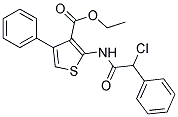 2-(2-CHLORO-2-PHENYL-ACETYLAMINO)-4-PHENYL-THIOPHENE-3-CARBOXYLIC ACID ETHYL ESTER Struktur