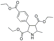 DIETHYL 5-METHYL-3-(4-ETHOXYCARBONYLPHENYL)-2,4-PYRROLIDINEDICARBOXYLATE Struktur