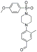 4-(4-[(4-METHOXYPHENYL)SULFONYL]PIPERAZIN-1-YL)-3-METHYLBENZALDEHYDE Struktur