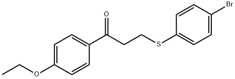 3-[(4-BROMOPHENYL)SULFANYL]-1-(4-ETHOXYPHENYL)-1-PROPANONE Struktur