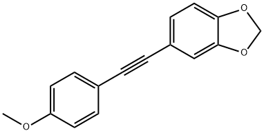 5-[(4-METHOXYPHENYL)ETHYNYL]-1,3-BENZODIOXOLE Struktur