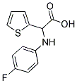 (4-FLUORO-PHENYLAMINO)-THIOPHEN-2-YL-ACETIC ACID Struktur