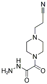 [4-(2-CYANO-ETHYL)-PIPERAZIN-1-YL]-OXO-ACETIC ACID HYDRAZIDE Struktur