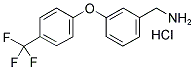 3-[4-(TRIFLUOROMETHYL)PHENOXY]BENZYLAMINE HYDROCHLORIDE Struktur