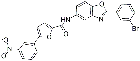 N-[2-(3-BROMOPHENYL)-1,3-BENZOXAZOL-5-YL]-5-(3-NITROPHENYL)-2-FURAMIDE Struktur