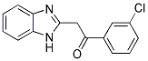 2-(1H-BENZOIMIDAZOL-2-YL)-1-(3-CHLORO-PHENYL)-ETHANONE Struktur