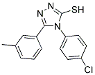 4-(4-CHLOROPHENYL)-5-(3-METHYLPHENYL)-4H-1,2,4-TRIAZOLE-3-THIOL Struktur