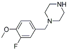 1-(3-FLUORO-4-METHOXYBENZYL)PIPERAZINE Struktur