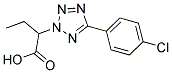 2-[5-(4-CHLOROPHENYL)-2H-TETRAZOL-2-YL]BUTANOIC ACID Struktur