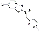 6-CHLORO-N-(4-FLUOROBENZYL)-1,3-BENZOTHIAZOL-2-AMINE Struktur