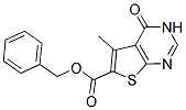 5-METHYL-4-OXO-3,4-DIHYDRO-THIENO[2,3-D]PYRIMIDINE-6-CARBOXYLIC ACID BENZYL ESTER Struktur