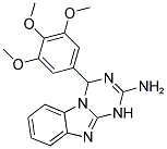 4-(3,4,5-TRIMETHOXY-PHENYL)-1,4-DIHYDRO-BENZO[4,5]IMIDAZO[1,2-A][1,3,5]TRIAZIN-2-YLAMINE Struktur