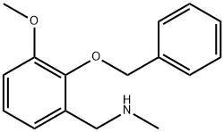 1-[2-(BENZYLOXY)-3-METHOXYPHENYL]-N-METHYLMETHANAMINE Struktur