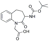 (3-TERT-BUTOXYCARBONYLAMINO-2-OXO-2,3,4,5-TETRAHYDRO-BENZO[B]AZEPIN-1-YL)-ACETIC ACID Struktur