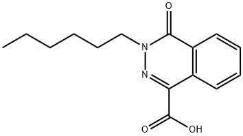 3-HEXYL-4-OXO-3,4-DIHYDRO-PHTHALAZINE-1-CARBOXYLIC ACID Struktur