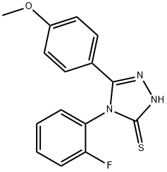 4-(2-FLUORO-PHENYL)-5-(4-METHOXY-PHENYL)-4H-[1,2,4]TRIAZOLE-3-THIOL Struktur