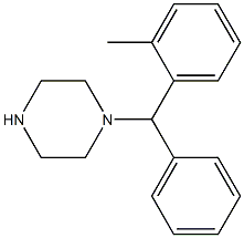 1-[(2-METHYLPHENYL)(PHENYL)METHYL]PIPERAZINE Struktur