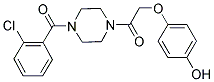 4-(2-[4-(2-CHLOROBENZOYL)PIPERAZIN-1-YL]-2-OXOETHOXY)PHENOL Struktur