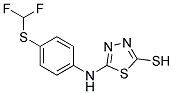 5-(4-DIFLUOROMETHYLSULFANYL-PHENYLAMINO)-[1,3,4]THIADIAZOLE-2-THIOL Struktur