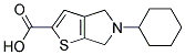 5-CYCLOHEXYL-5,6-DIHYDRO-4H-THIENO[2,3-C]PYRROLE-2-CARBOXYLIC ACID Struktur