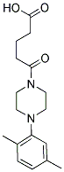 5-[4-(2,5-DIMETHYLPHENYL)PIPERAZIN-1-YL]-5-OXOPENTANOIC ACID Struktur