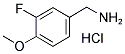 3-FLUORO-4-METHOXYBENZYLAMINE HYDROCHLORIDE Struktur