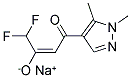 SODIUM 4-(1,5-DIMETHYL-1H-PYRAZOL-4-YL)-1,1-DIFLUORO-4-OXO-BUT-2-EN-2-OLATE Struktur