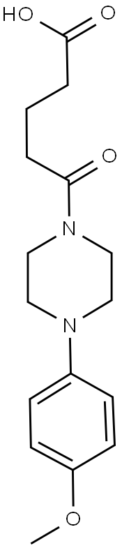 5-[4-(4-METHOXYPHENYL)PIPERAZIN-1-YL]-5-OXOPENTANOIC ACID Struktur