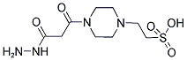 2-[4-(3-HYDRAZINO-3-OXOPROPANOYL)PIPERAZIN-1-YL]ETHANESULFONIC ACID Structure