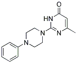 6-METHYL-2-(4-PHENYLPIPERAZIN-1-YL)PYRIMIDIN-4(3H)-ONE Struktur