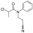 2-CHLORO-N-(2-CYANOETHYL)-N-PHENYLPROPANAMIDE Struktur