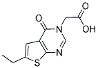 (6-ETHYL-4-OXO-4H-THIENO[2,3-D]PYRIMIDIN-3-YL)-ACETIC ACID Structure