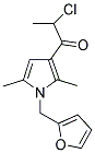 2-CHLORO-1-[1-(2-FURYLMETHYL)-2,5-DIMETHYL-1H-PYRROL-3-YL]PROPAN-1-ONE Struktur