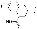 2-CYCLOPROPYL-6-FLUOROQUINOLINE-4-CARBOXYLIC ACID Struktur