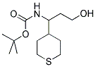 [3-HYDROXY-1-(TETRAHYDRO-THIOPYRAN-4-YL)-PROPYL]-CARBAMIC ACID TERT-BUTYL ESTER Struktur