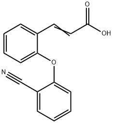 3-[2-(2-CYANOPHENOXY)PHENYL]ACRYLIC ACID Struktur