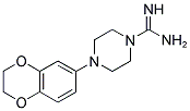 4-(2,3-DIHYDRO-BENZO[1,4]DIOXIN-6-YL)-PIPERAZINE-1-CARBOXAMIDINE Struktur