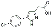 [5-(4-CHLOROPHENYL)-1H-PYRAZOL-3-YL]ACETIC ACID Struktur