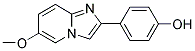 4-(6-METHOXYIMIDAZO[1,2-A]PYRIDIN-2-YL)PHENOL Struktur