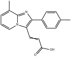 3-(8-METHYL-2-P-TOLYL-IMIDAZO[1,2-A]PYRIDIN-3-YL)-ACRYLIC ACID Struktur