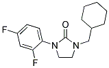 1-(CYCLOHEXYLMETHYL)-3-(2,4-DIFLUOROPHENYL)IMIDAZOLIDIN-2-ONE Struktur