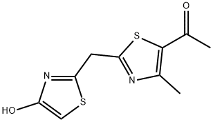 1-(2-[(4-HYDROXY-1,3-THIAZOL-2-YL)METHYL]-4-METHYL-1,3-THIAZOL-5-YL)-1-ETHANONE Struktur