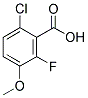 6-CHLORO-2-FLUORO-3-METHOXYBENZOIC ACID Struktur