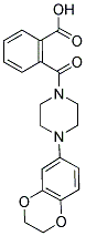 2-([4-(2,3-DIHYDRO-1,4-BENZODIOXIN-6-YL)PIPERAZIN-1-YL]CARBONYL)BENZOIC ACID Struktur